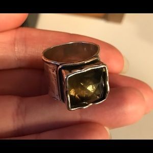 Silpada Smoky Quartz Ring Size 8